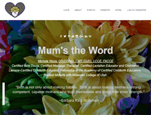 Tablet Screenshot of mumstheword.biz